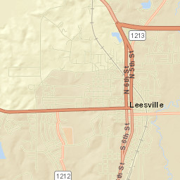 Leesville Street Map