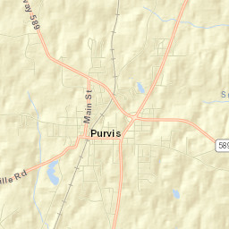 Purvis Street Map