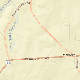 Malvern Street Map