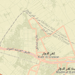 Kafr ad Dawwār Street Map