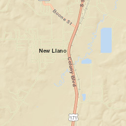 New Llano Street Map