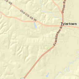 Tylertown Street Map