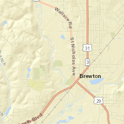 Brewton Street Map