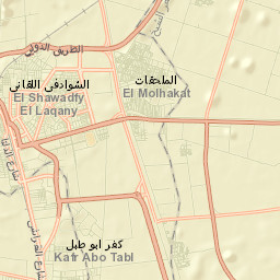 Kafr ash Shaykh Street Map