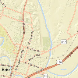 Belton Street Map