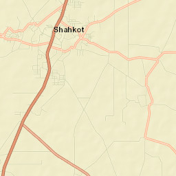 Shahkot Street Map