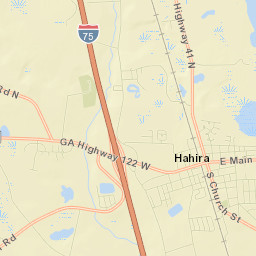 Hahira Street Map