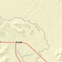 Iraan Street Map