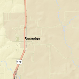 Rosepine Street Map