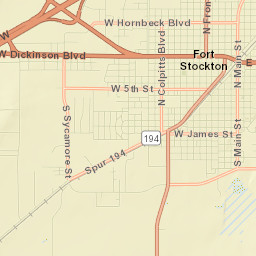 Fort Stockton Street Map