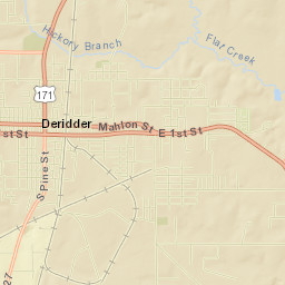 DeRidder Street Map