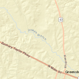 Greensburg Street Map