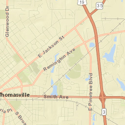 Thomasville Street Map