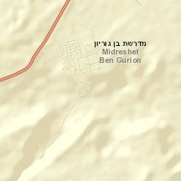Midreshet Ben-Gurion Street Map