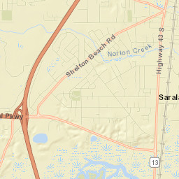Saraland Street Map