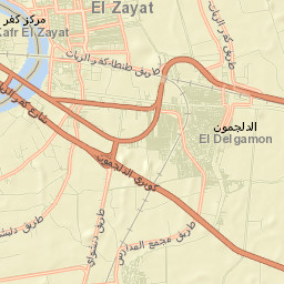 Kafr az Zayyāt Street Map