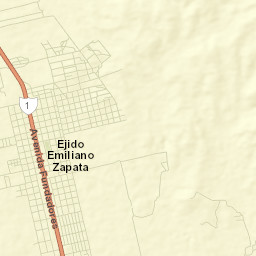 Emiliano Zapata Street Map