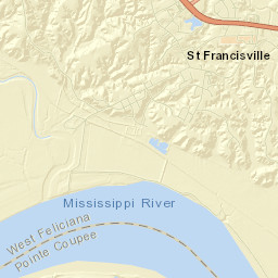 Saint Francisville Street Map