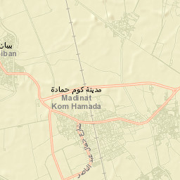 Kawm Ḩamādah Street Map