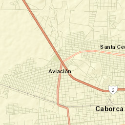 Heroica Caborca Street Map