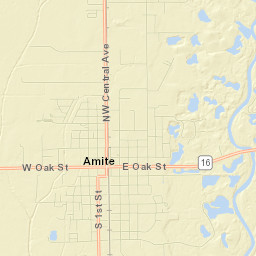 Amite Street Map
