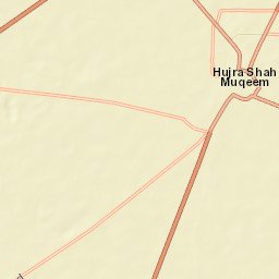 Hujra Shah Muqeem Street Map