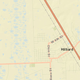 Hilliard Street Map
