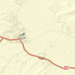 Agdz Street Map