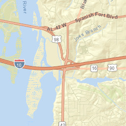 Spanish Fort Street Map