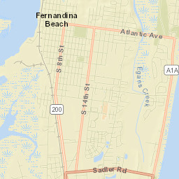 Fernandina Beach Street Map