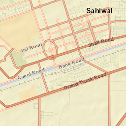 Sahiwal Street Map