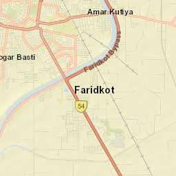 Faridkot Street Map