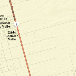 Ejido General Leandro Valle Street Map