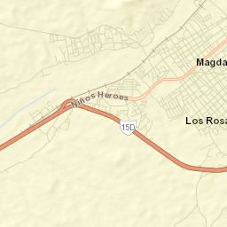 Magdalena de Kino Street Map