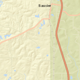 Saucier Street Map