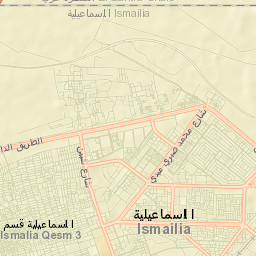 Ismailia Street Map