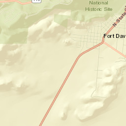 Fort Davis Street Map