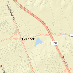 Leander Street Map