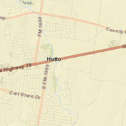 Hutto Street Map