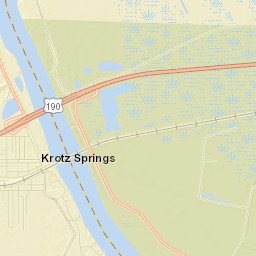 Krotz Springs Street Map
