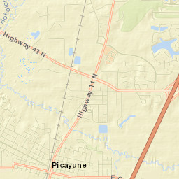 Picayune Street Map