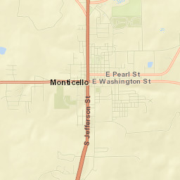 Monticello Street Map