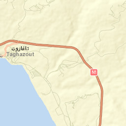 Taghazout Street Map