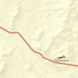Taliouine Street Map