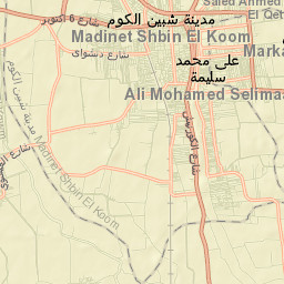Shibīn al Kawm Street Map