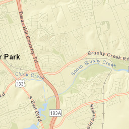 Cedar Park Street Map