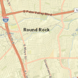 Round Rock Street Map