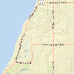 Fairhope Street Map