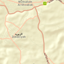 Ash Shawbak Street Map