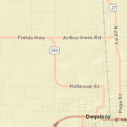 DeQuincy Street Map